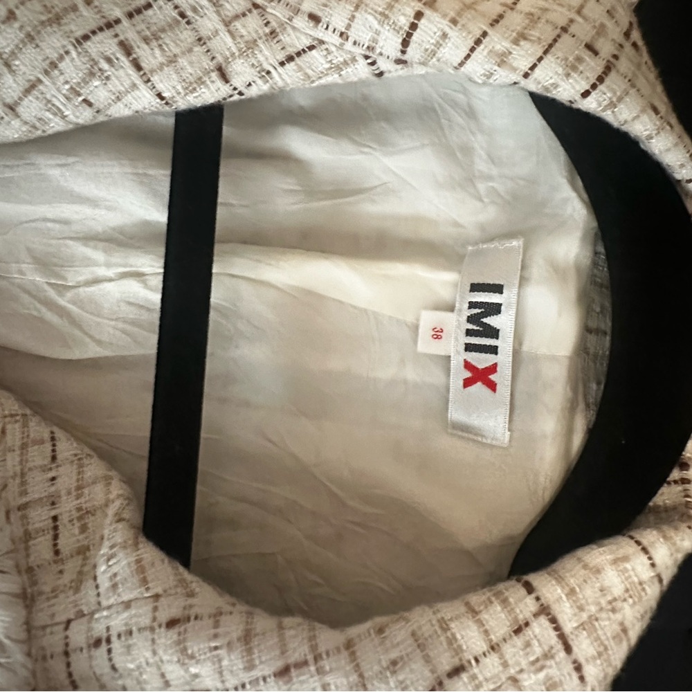 IMIX White and Black Tweed Jacket
